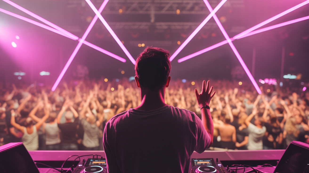 DJ Stage View Background