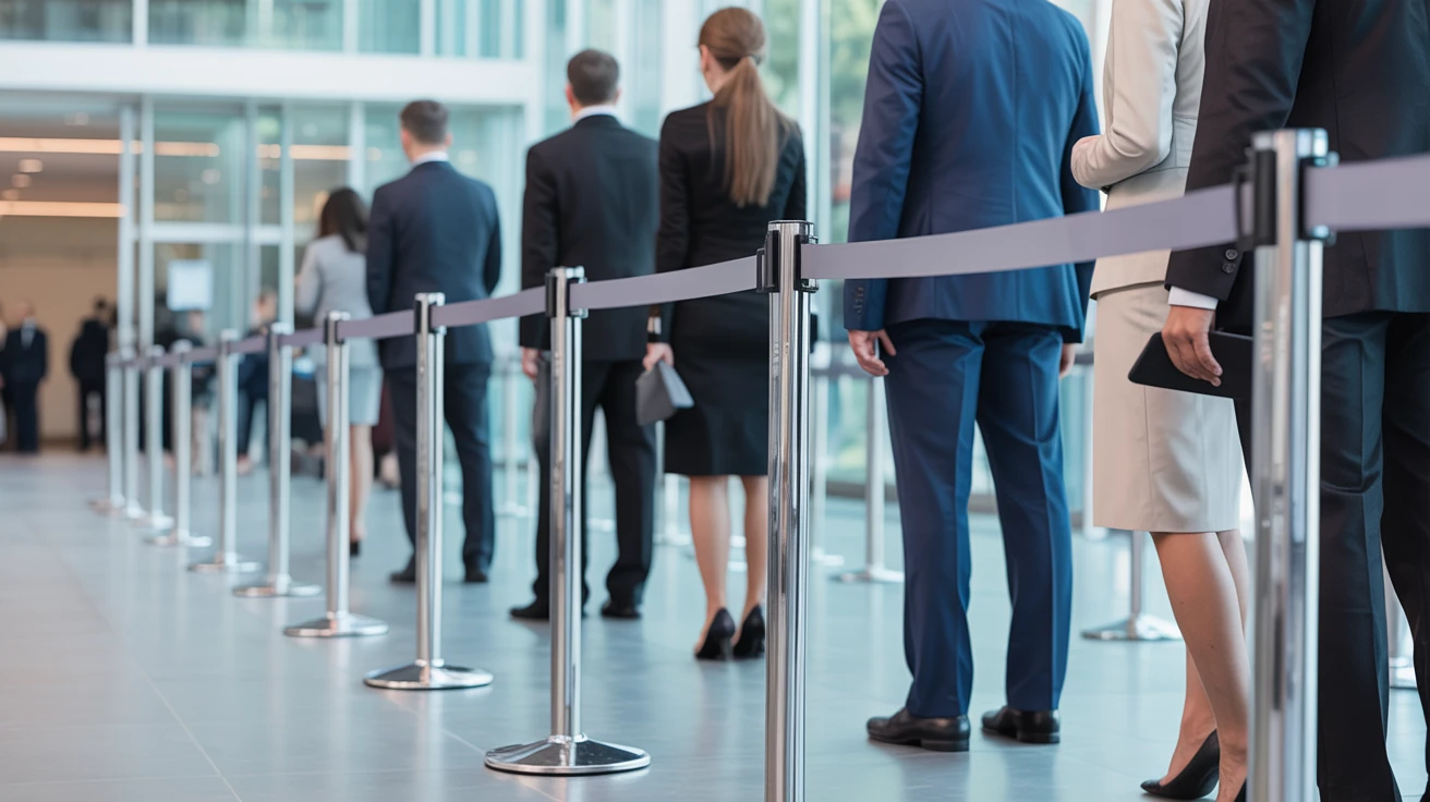 Organizadores em evento corporativo