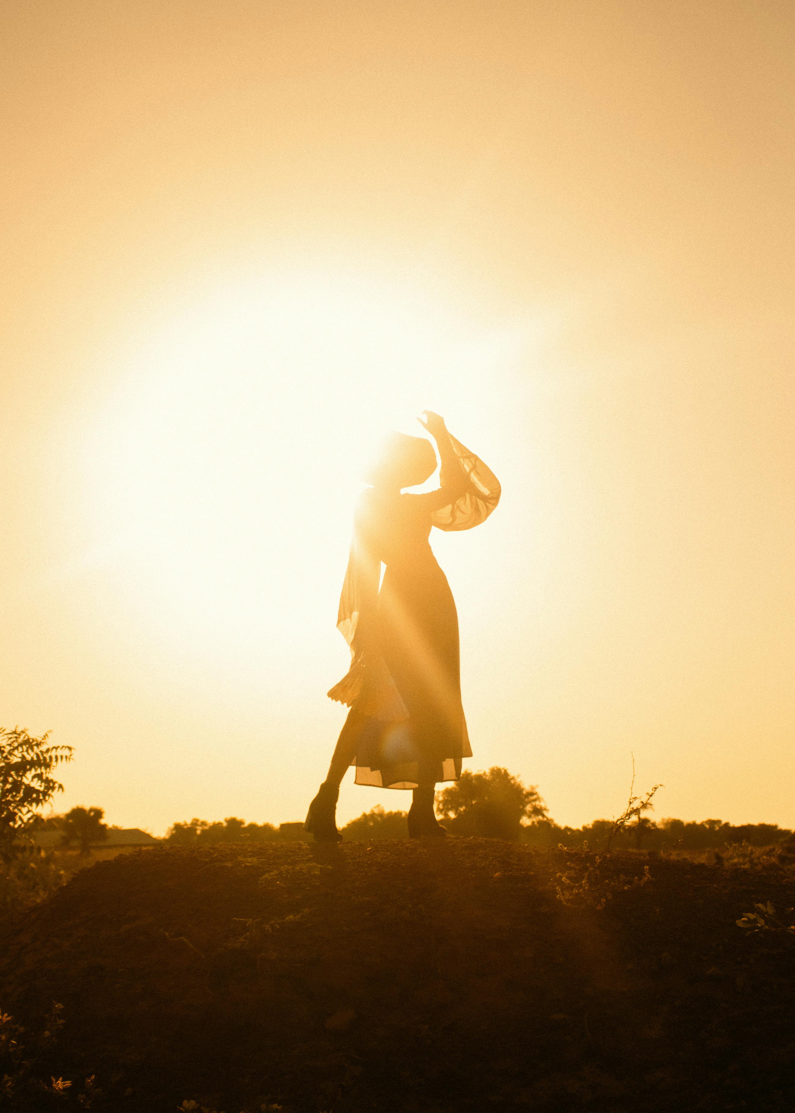 Radiant woman embracing a new chapter of life with purpose and joy