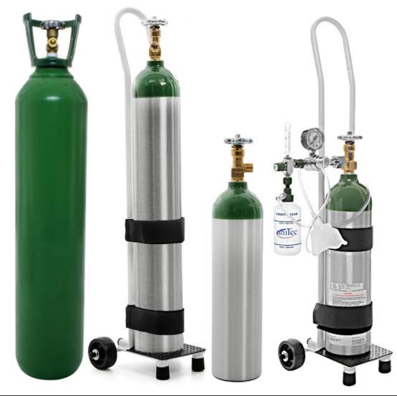 Equipamentos e cilindros para oxigênio