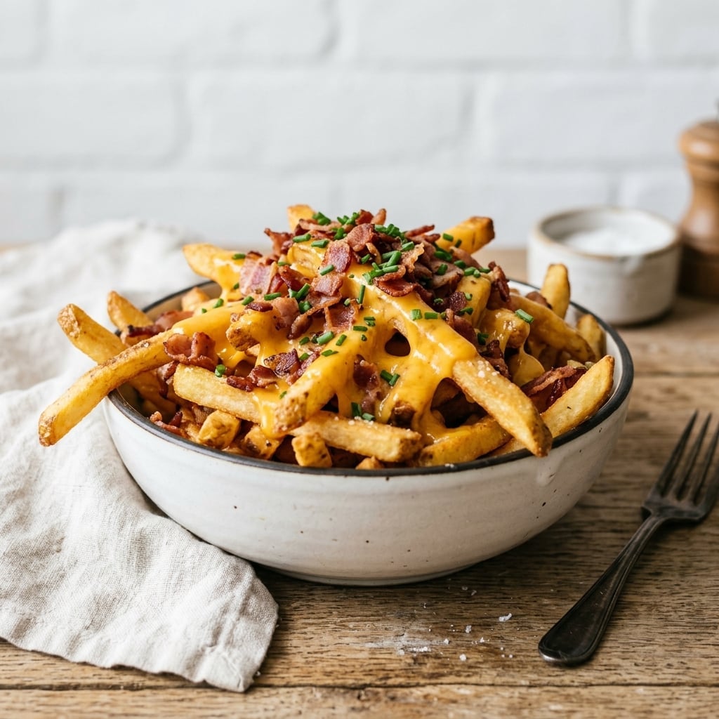 Batata com Cheddar e Bacon