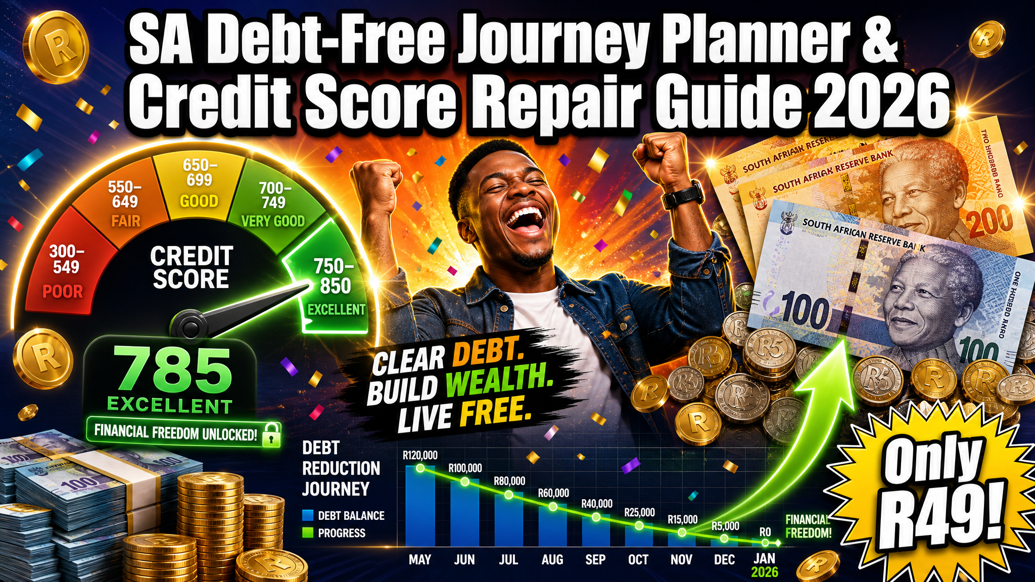 SA Debt-Free Journey Planner & Credit Score Repair Guide 2026