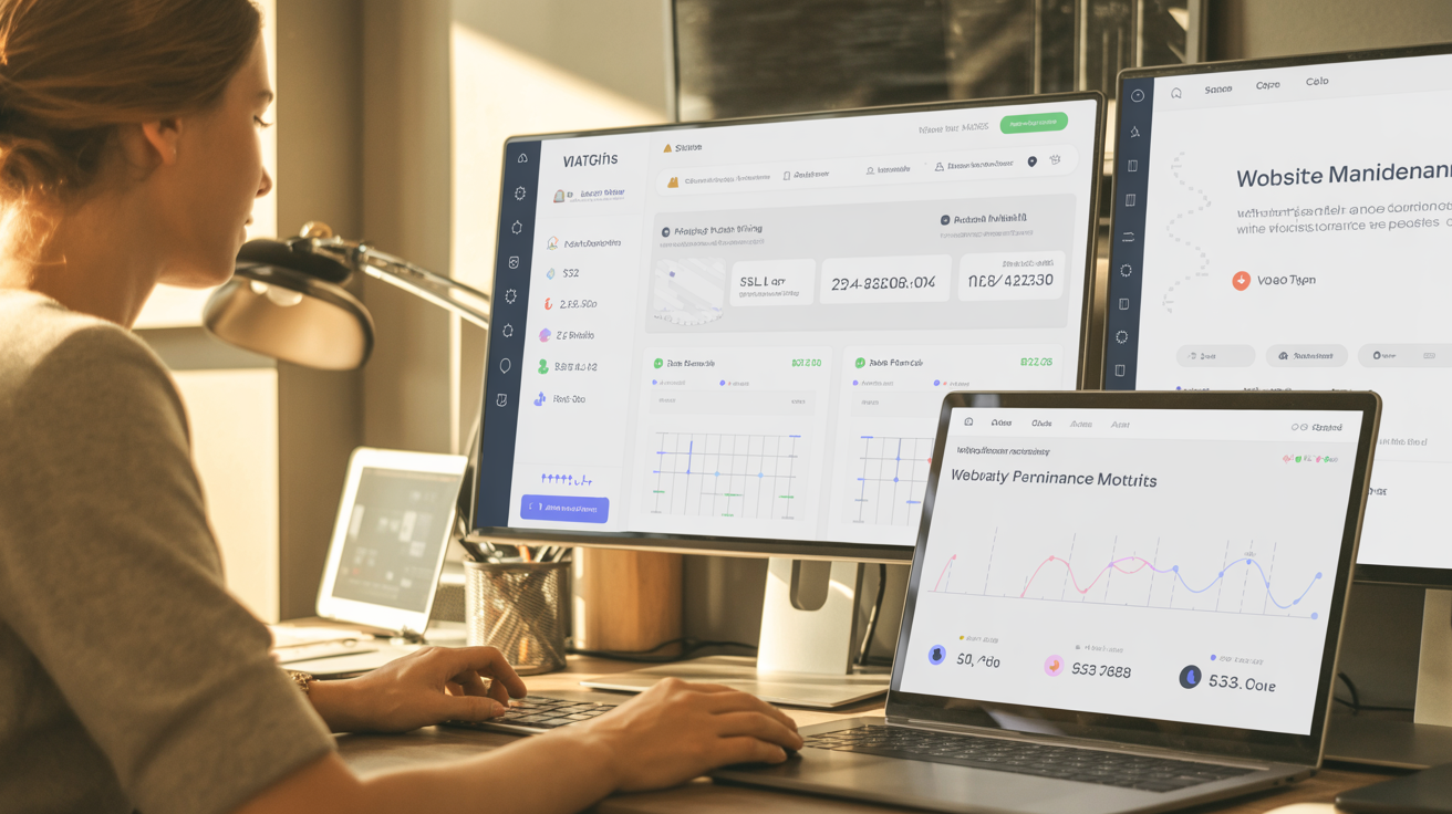 Espace de travail dédié à la maintenance de sites web