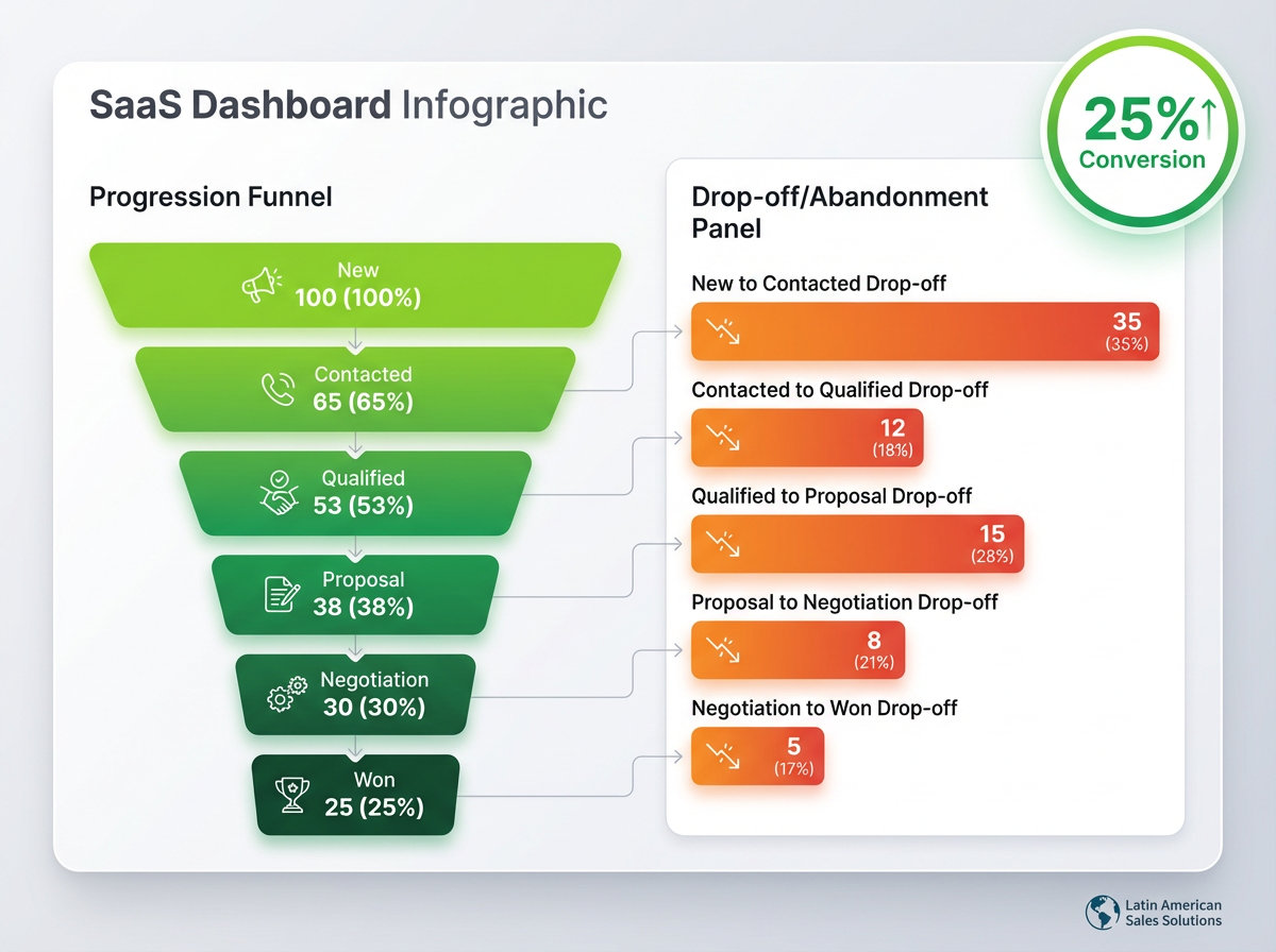 Embudo de ventas dinámico