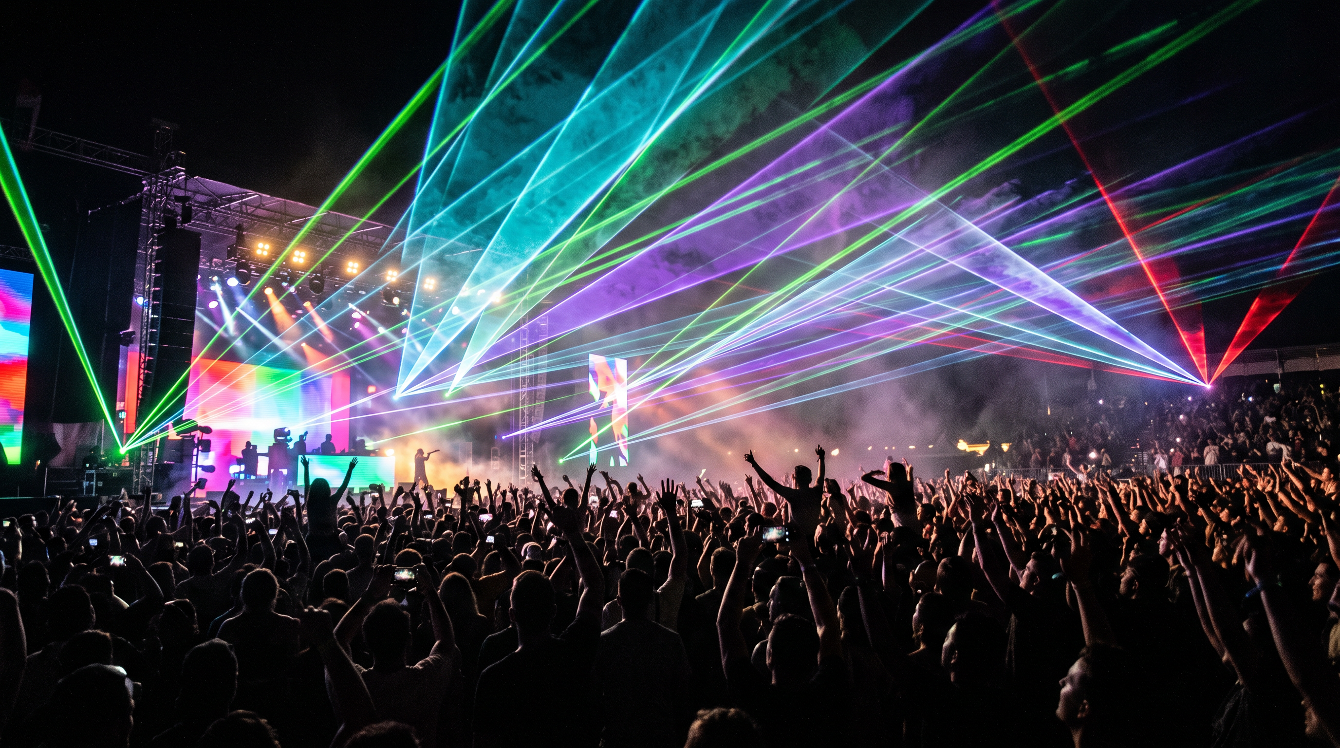 Shows de iluminación láser: la tendencia en eventos 2024