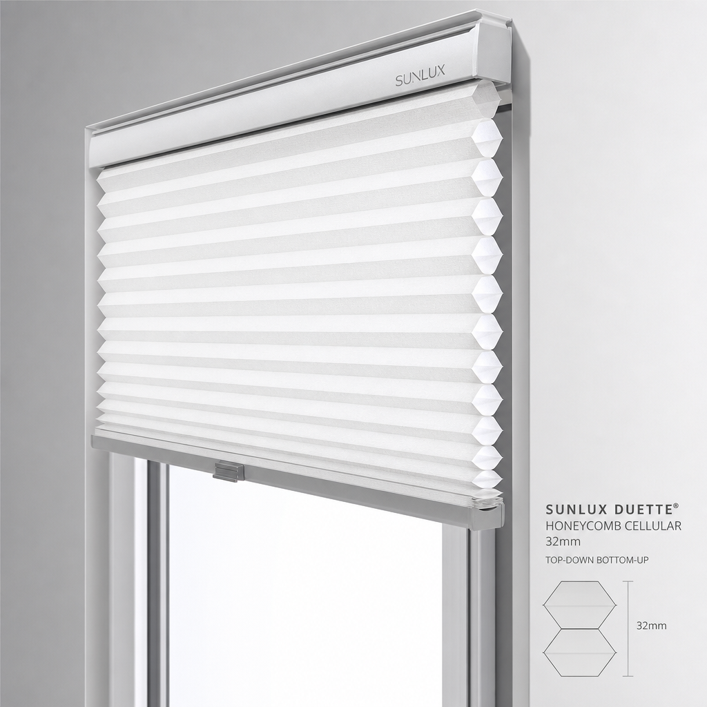 Cellular & Pleated Blinds — Sunlux® Honeycomb / Duette Blind 32 mm by Blind Solutions®