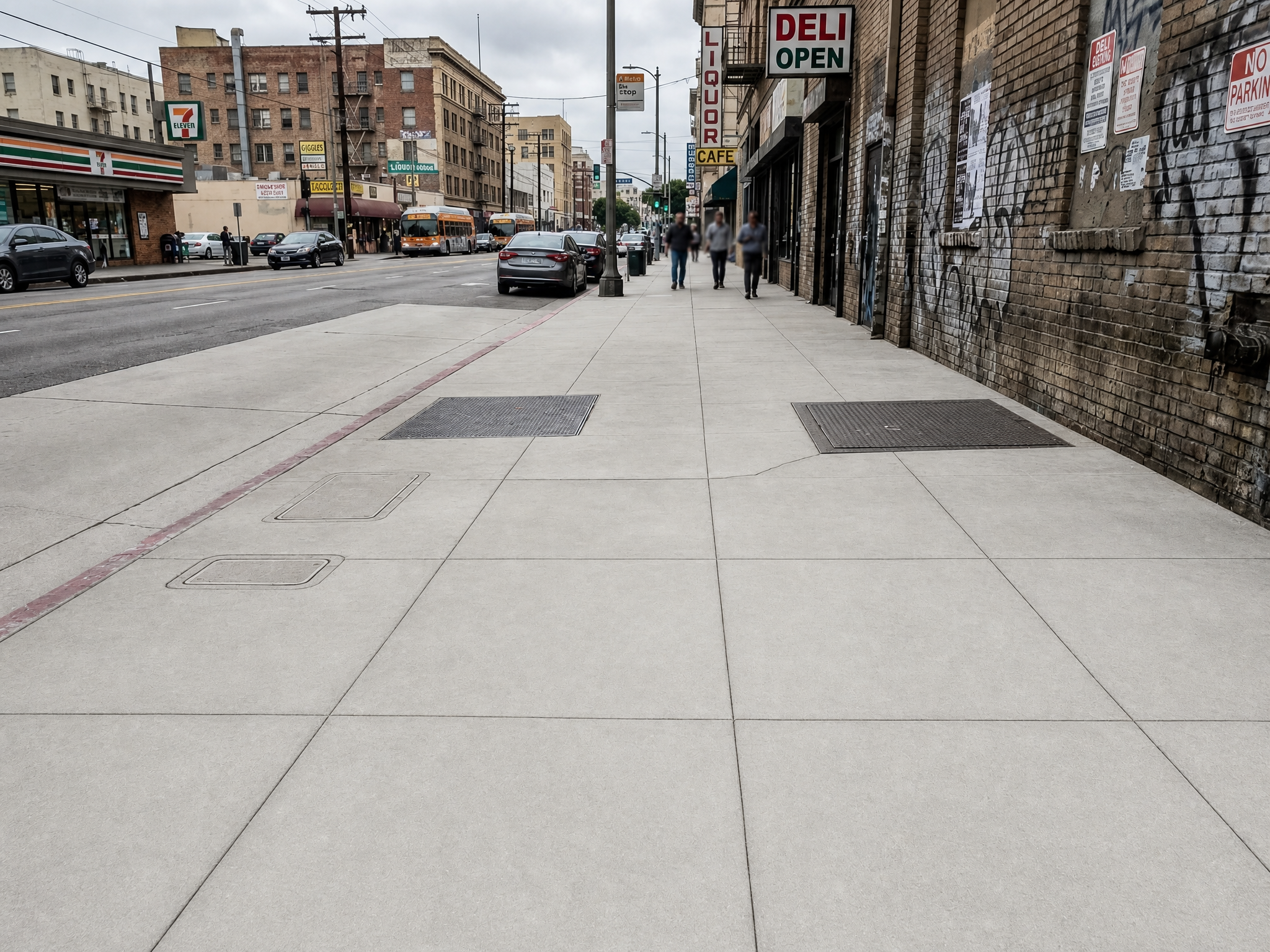 City Sidewalk after cleaning by EnviroStripes
