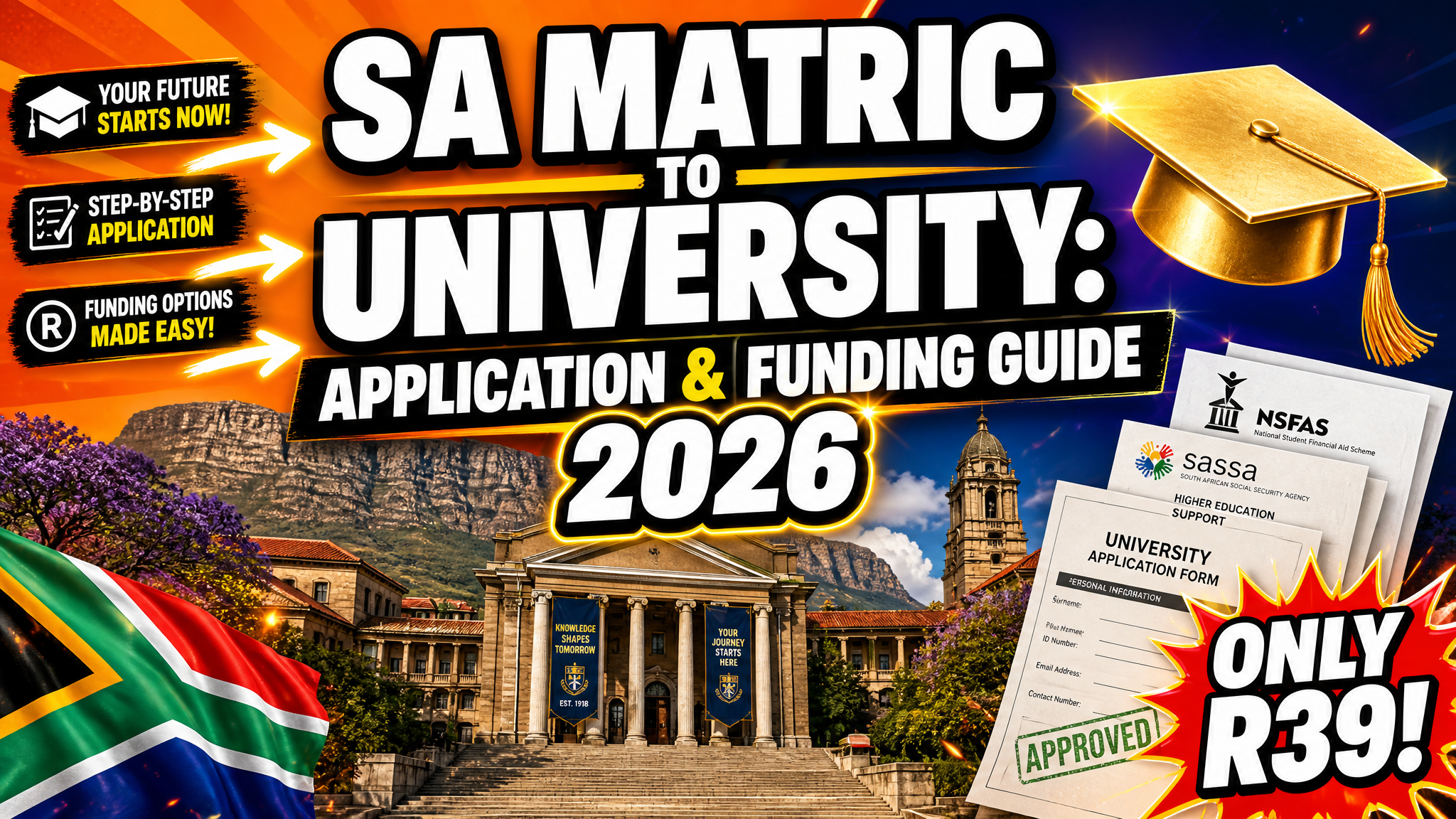 SA Matric to University: Application & Funding Guide 2026