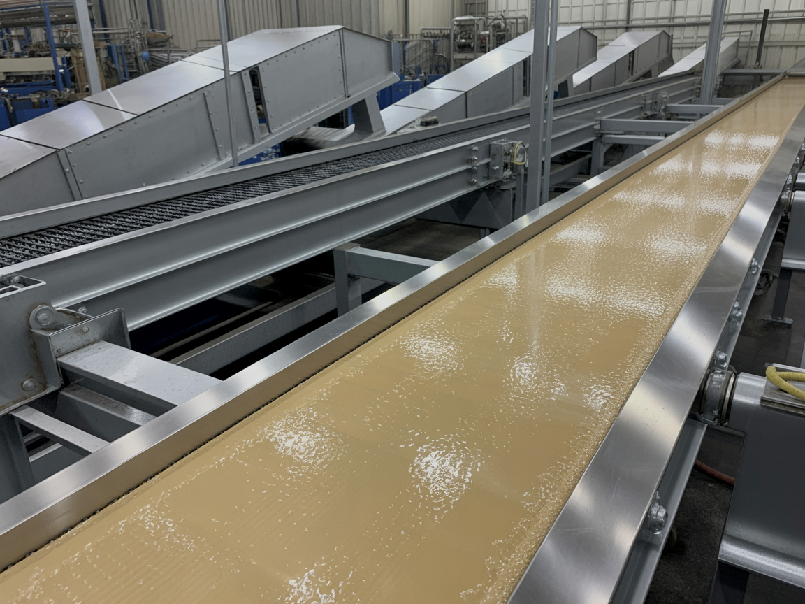 Production conveyor system — after
