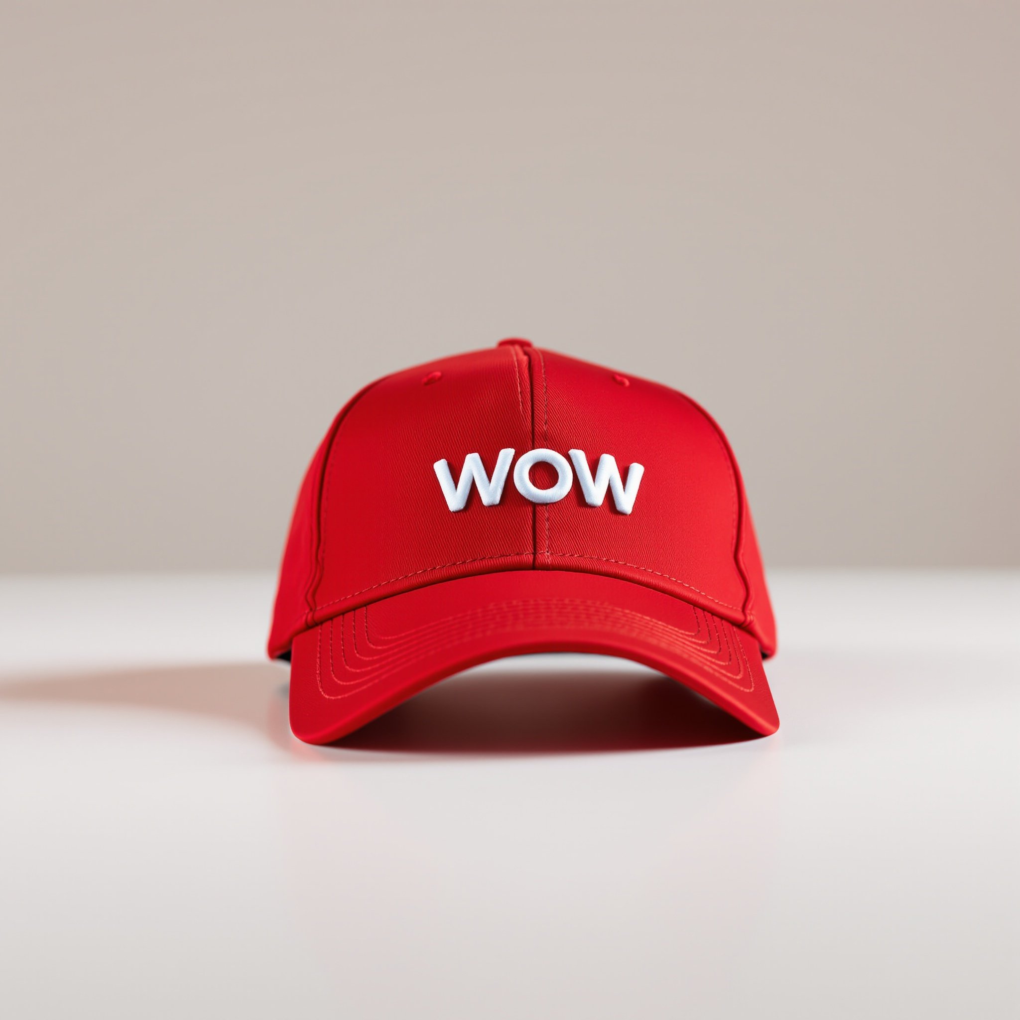 WOW RED & WHITE CAP