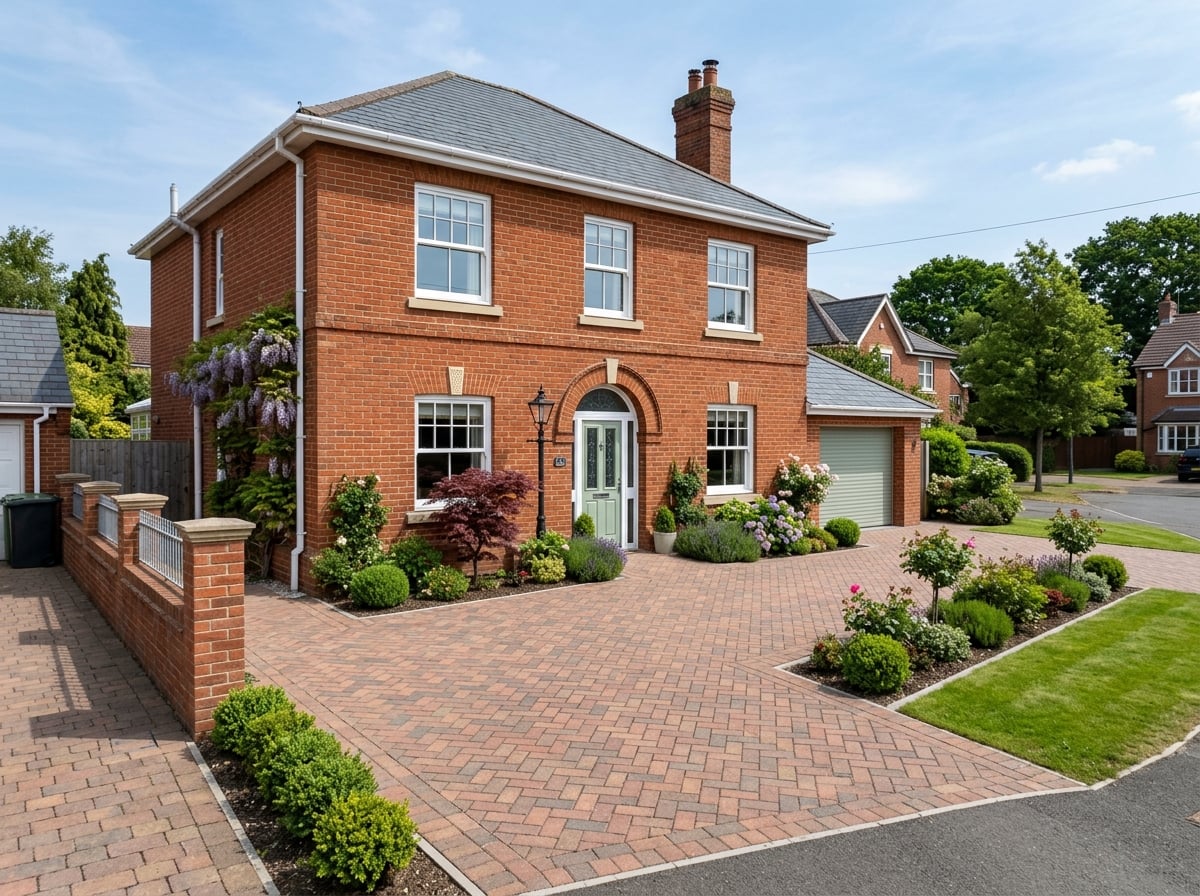 Beautiful UK home with block paving driveway by C1 Home Improvements