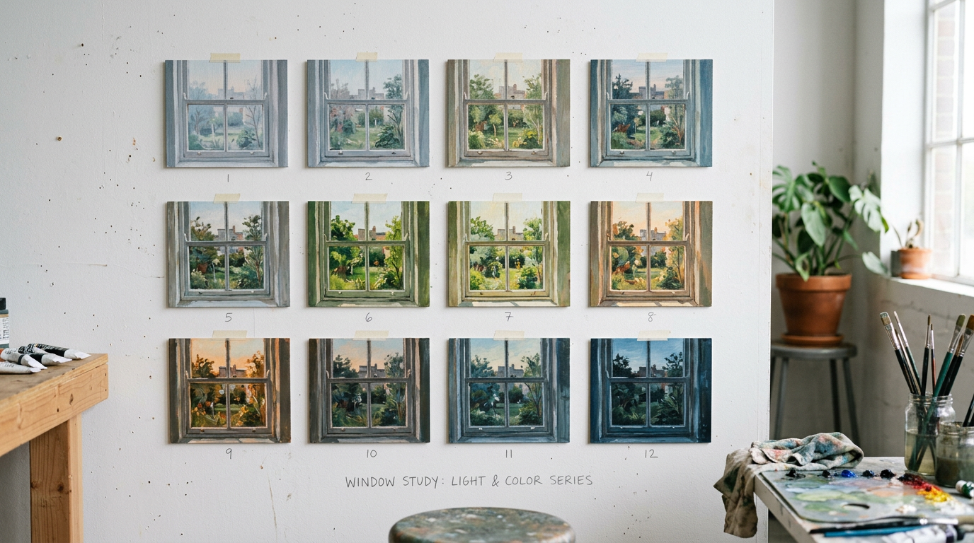 Painting the Same Subject Forty Times