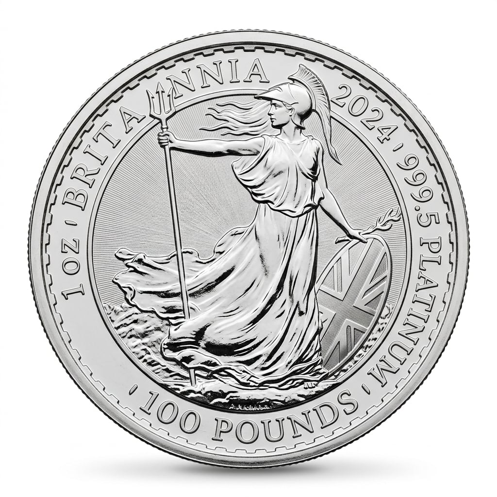 Royal Mint 1 oz Britannia Platinum Coin — UK Legal Tender