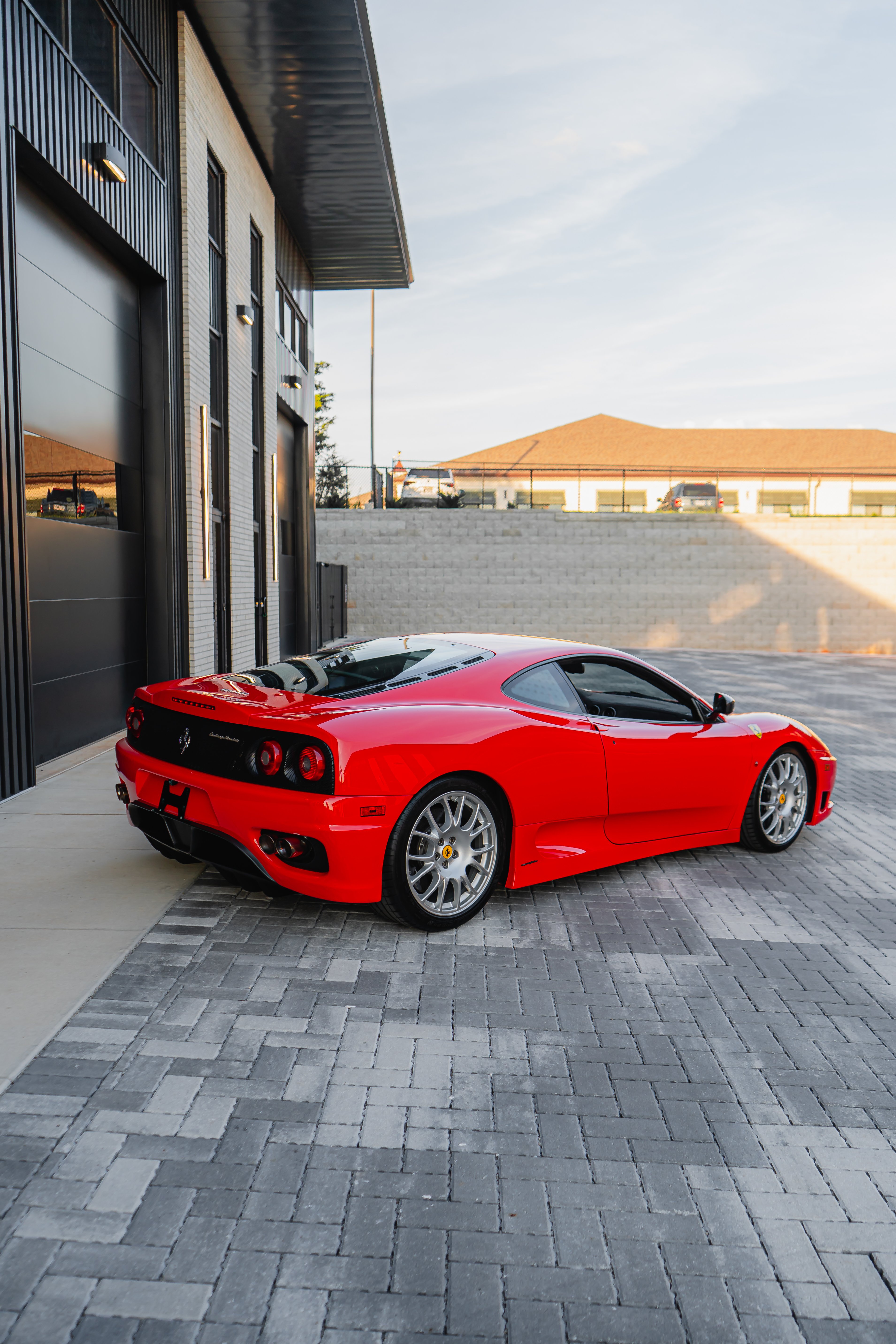 2004 Ferrari 360 Challenge Stradale rear three-quarter view
