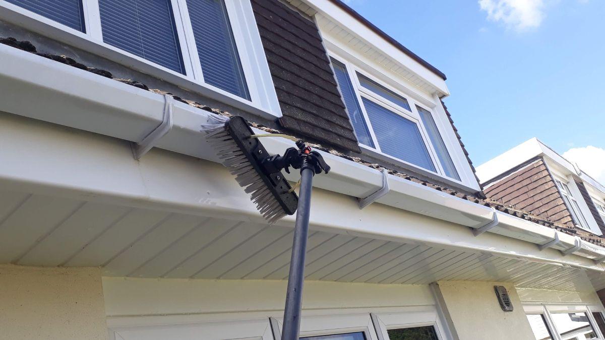 Clean gutters and fascia UK property