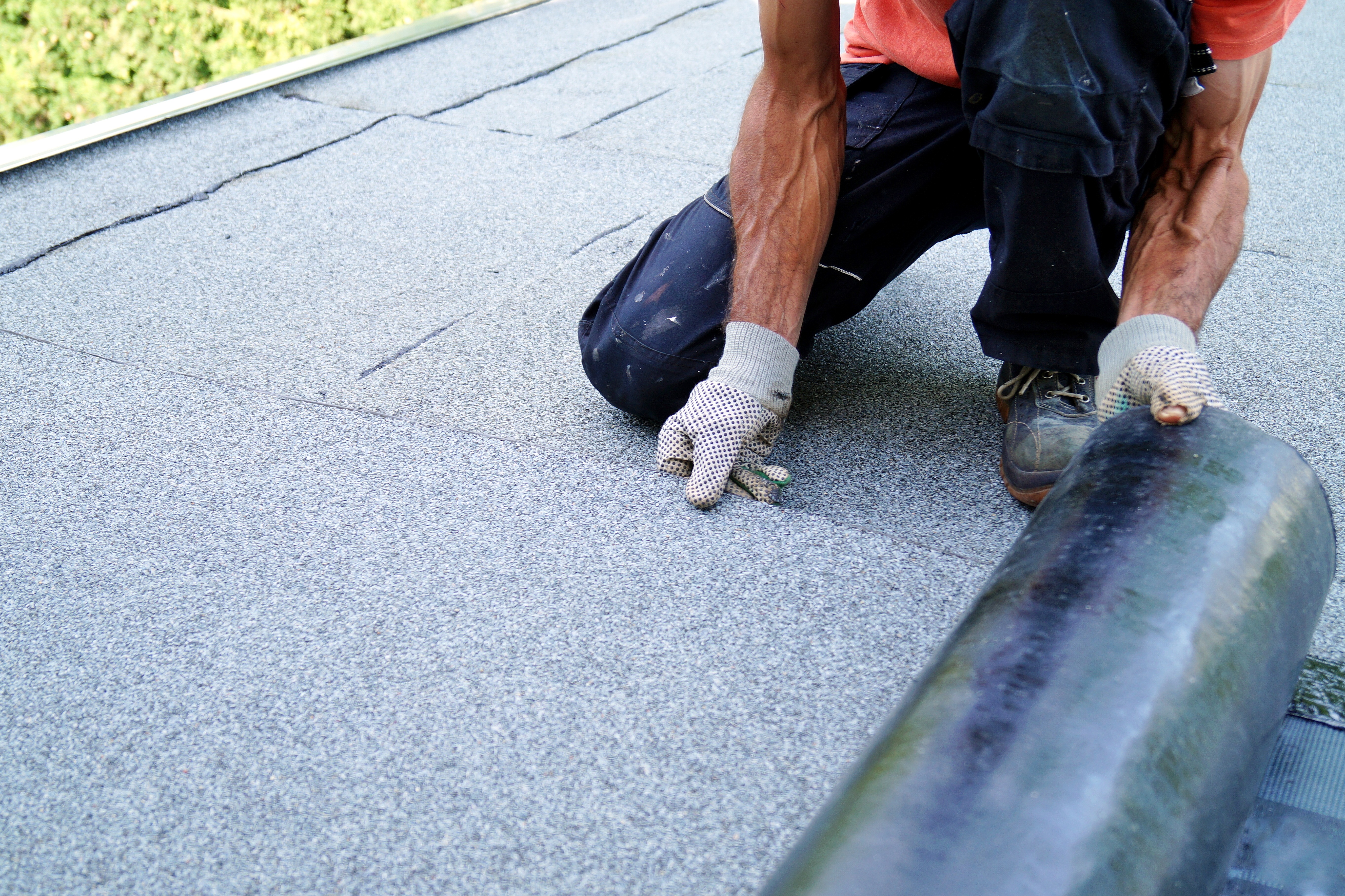 Flat roof sealing