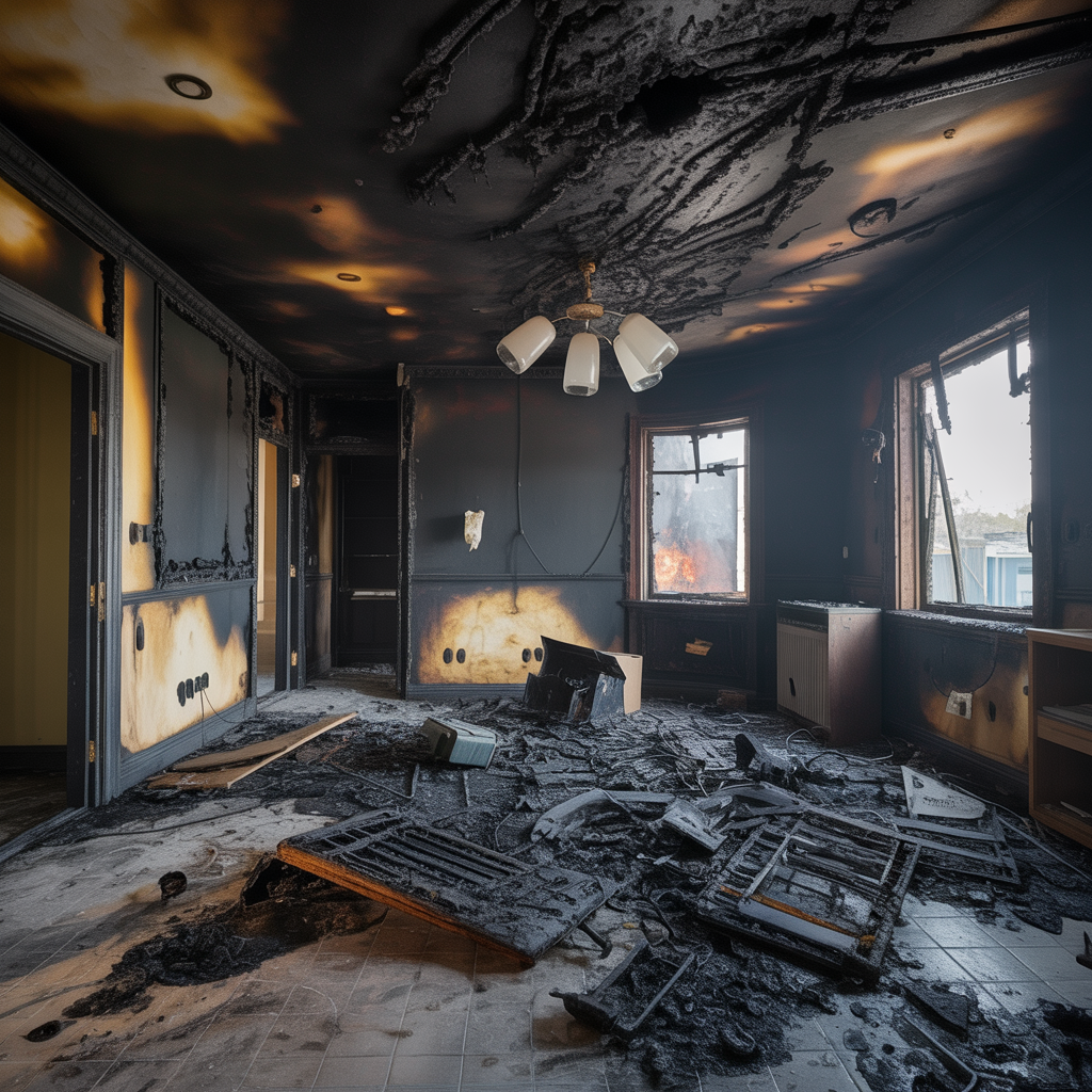 Fire Damage Restoration - Before