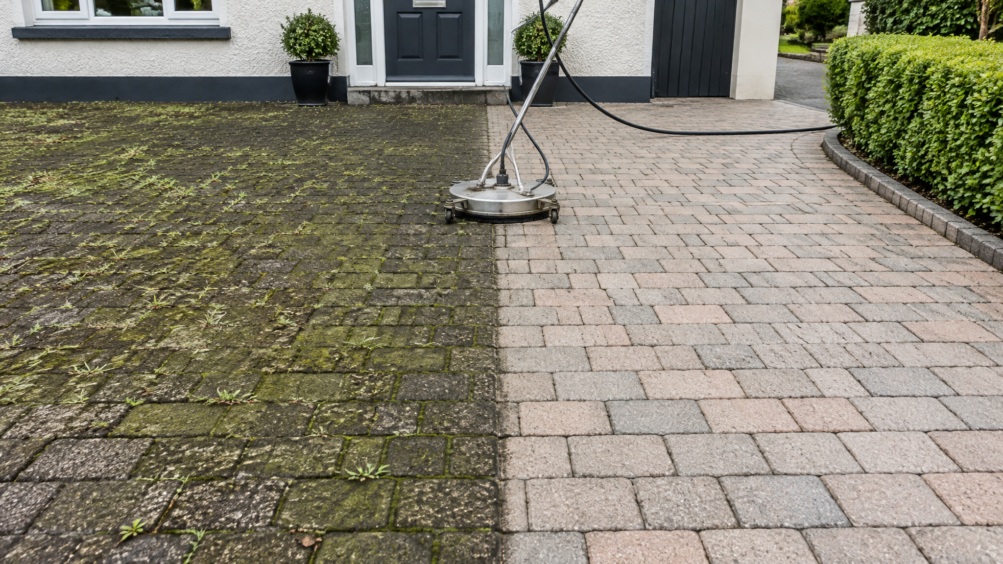 Before and after cleaning transformation