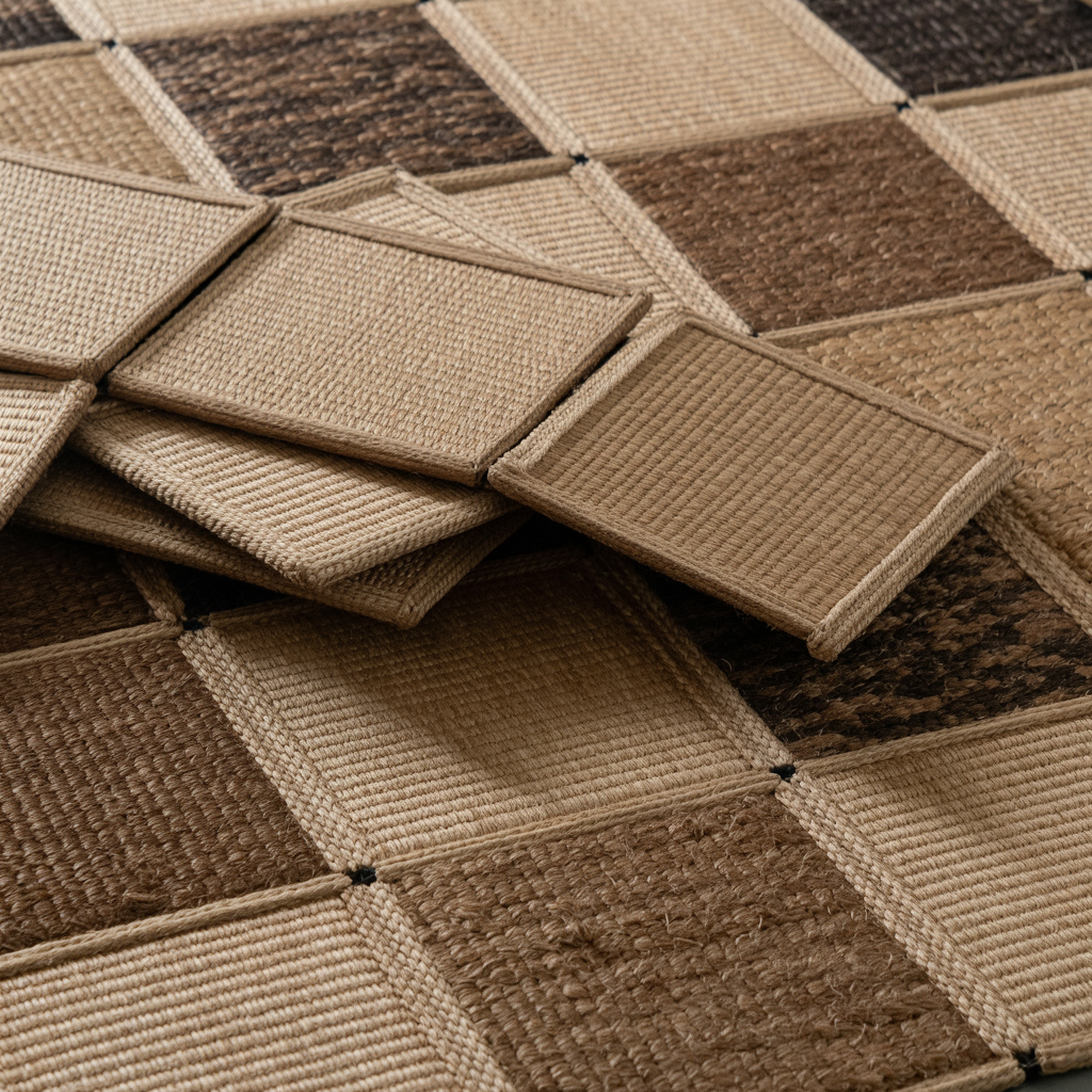 Losetas modulares de coco y sisal 50x50cm Tasibel