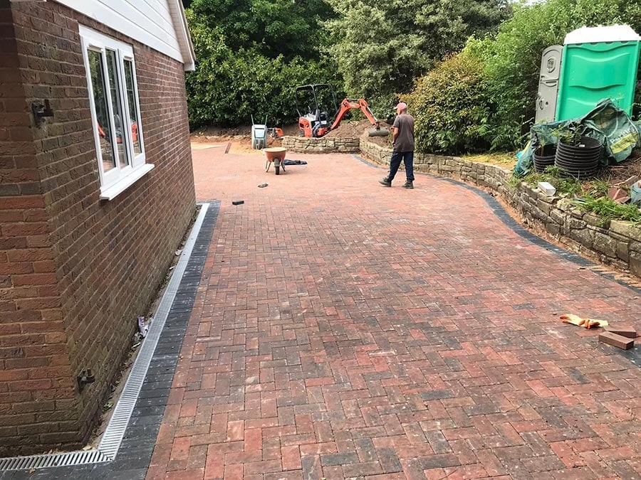 Block paving cleaning