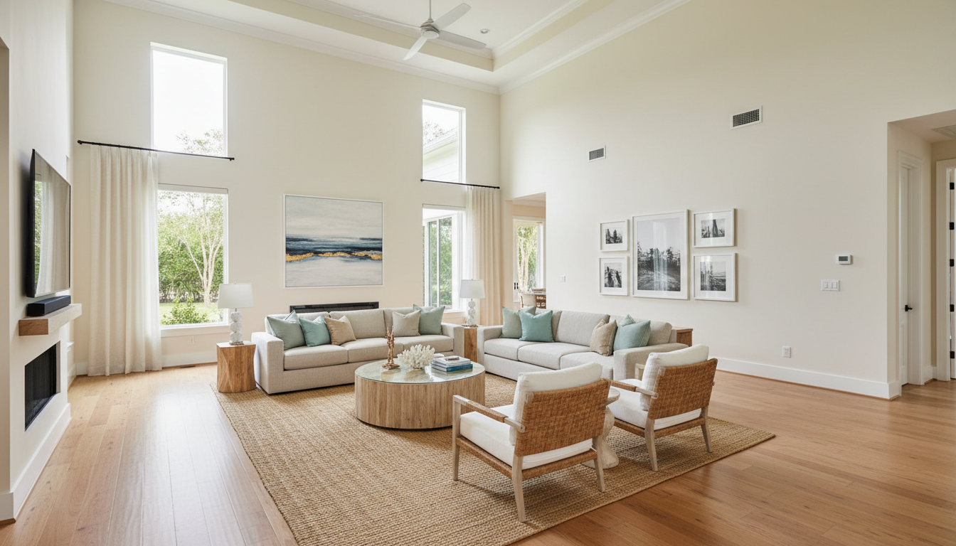 Interior House Painting Jacksonville FL — Luxury Living Room