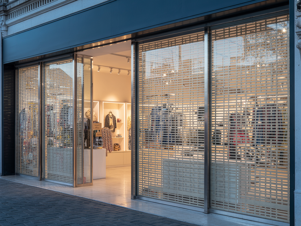 Transparent & Perforated Roller Shutters