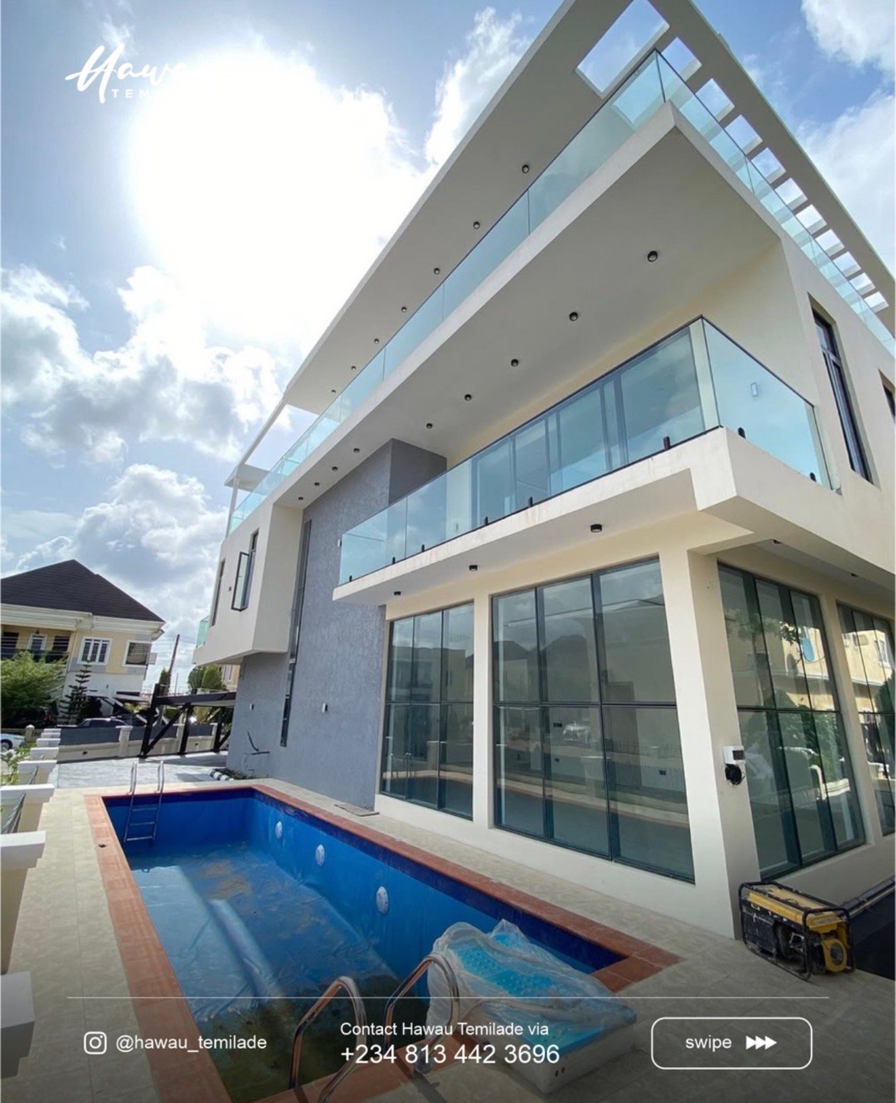 Luxury property with swimming pool in Lagos - Power House Real Estate