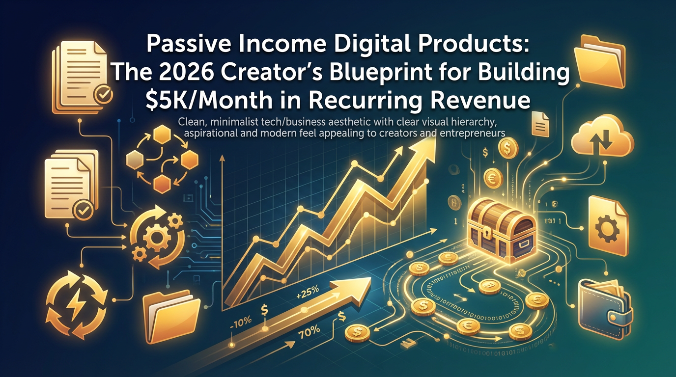 Passive Income Digital Products: The 2026 Creator's Blueprint for Building $5K/Month in Recurring Revenue