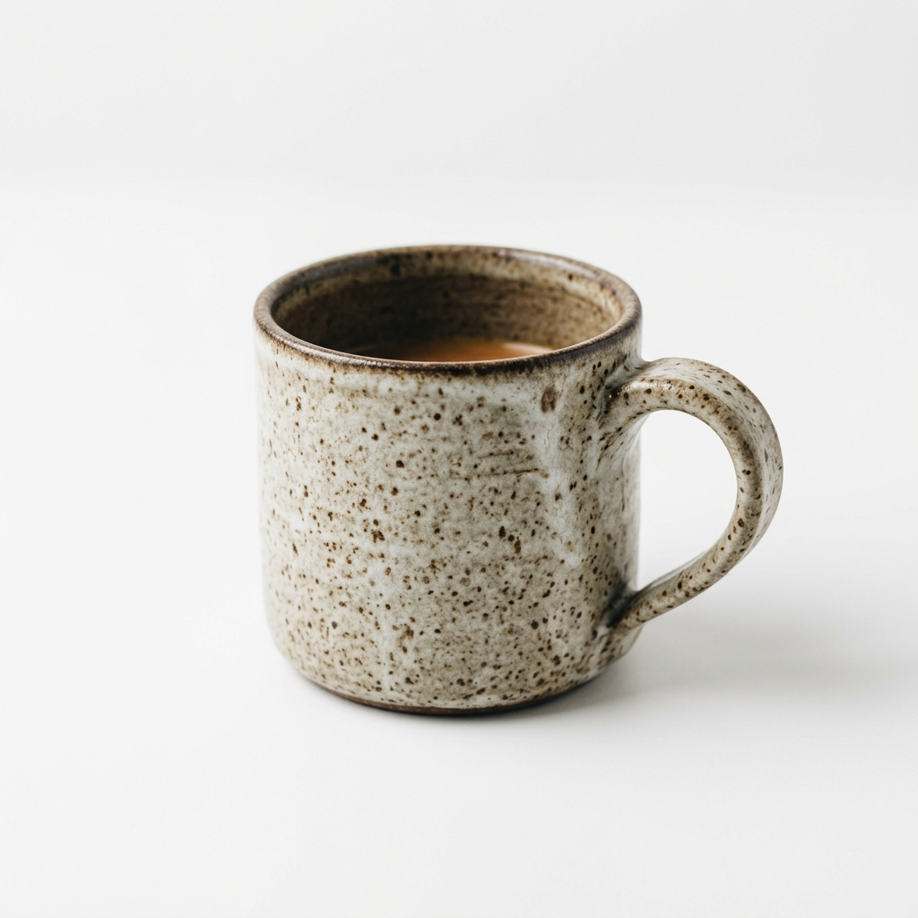 Hand-Thrown Speckled Ceramic Mug