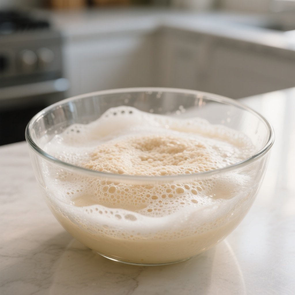 Pâte à Pizza Maison 3 Préparation étape par étape d'une pâte à pizza maison moelleuse et croustillante, avec des ingrédients simples et une technique facile à suivre