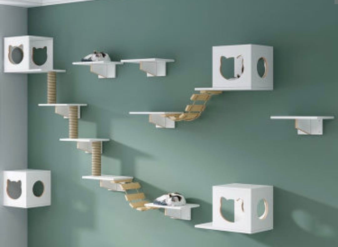 Milo’s Paw Shop™ Solid Wood 'Sky-Walk' Wall System