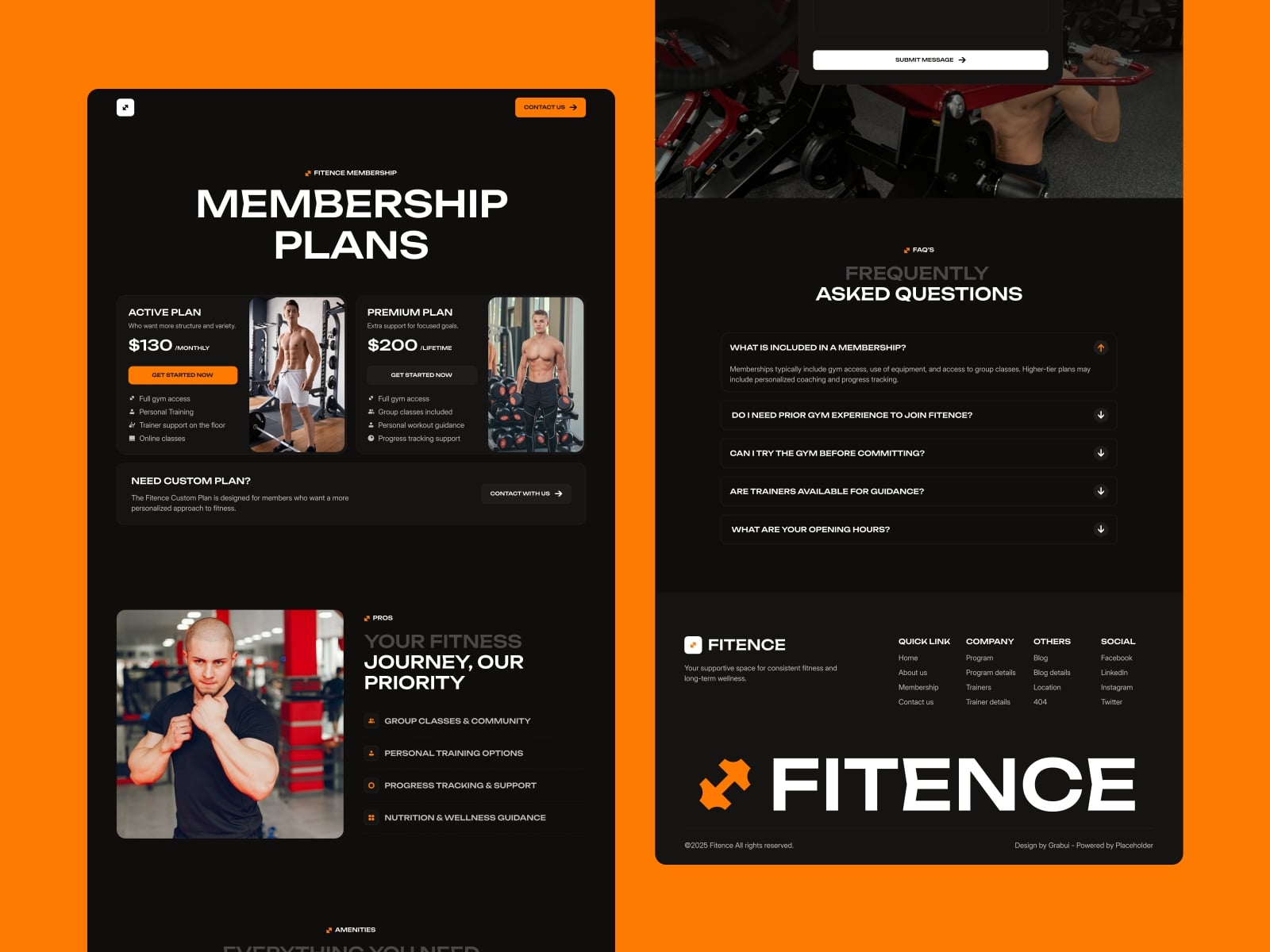 Mẫu website PowerFit - Gym & Fitness