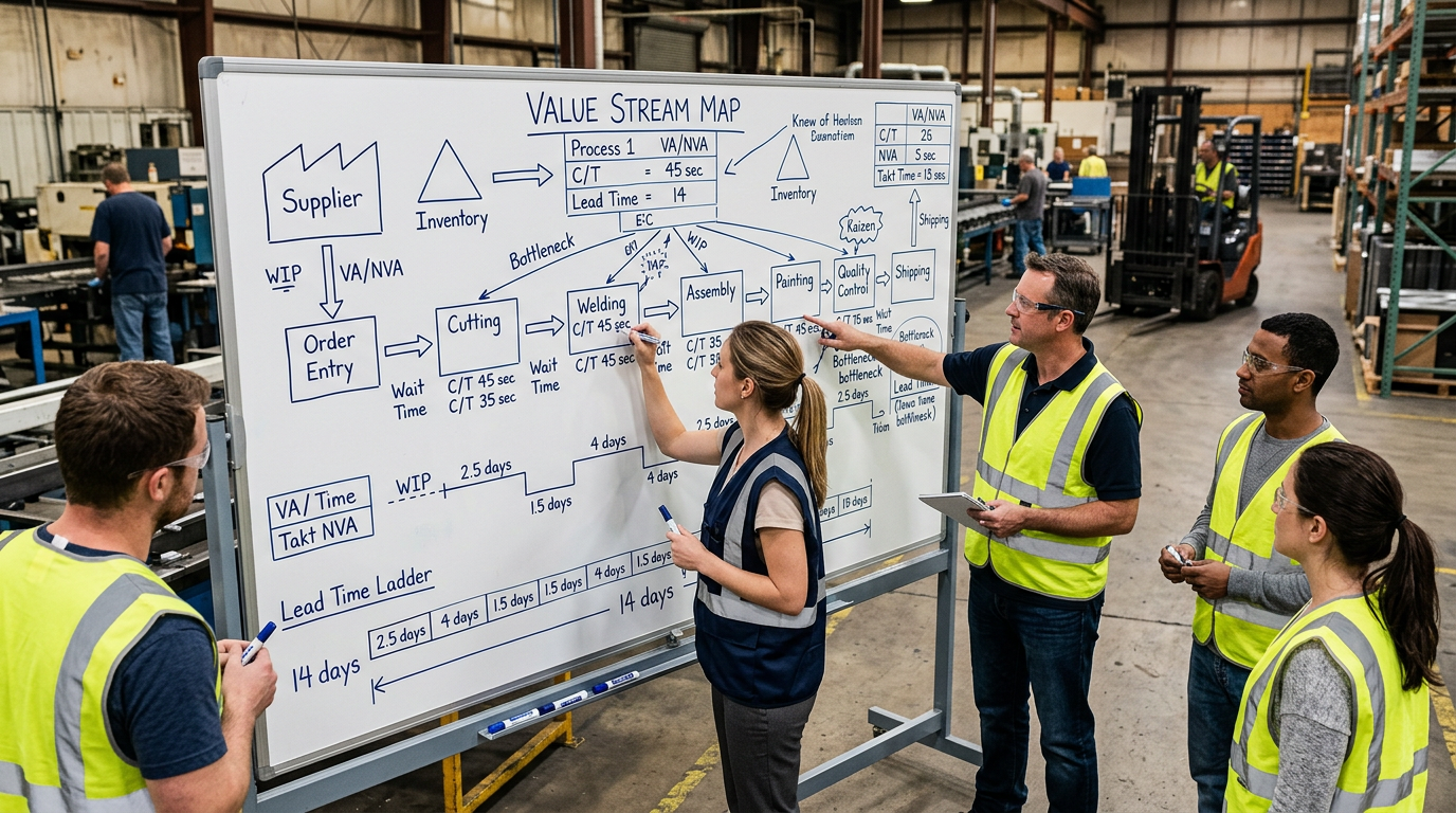 Value Stream Mapping: How to Cut Lead Time Without Buying New Equipment