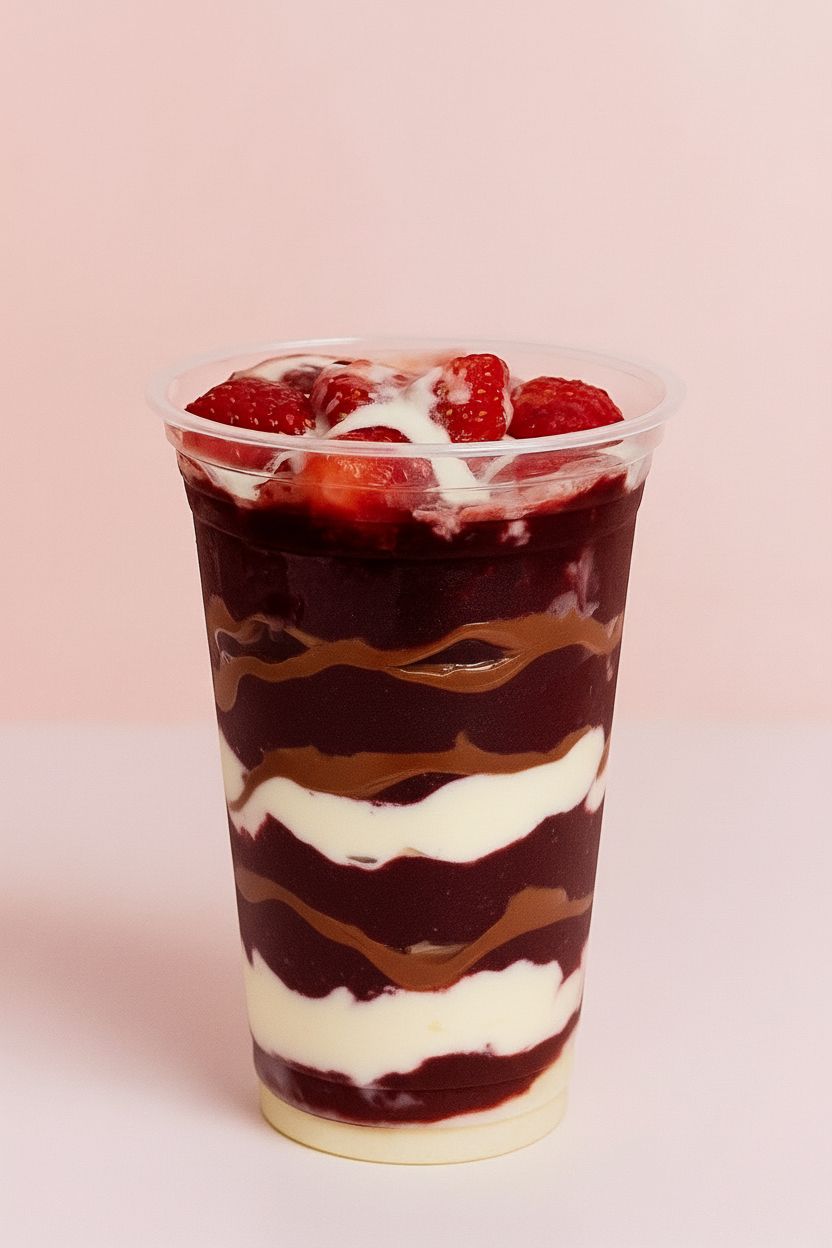 Açaí de Nutella com Morango