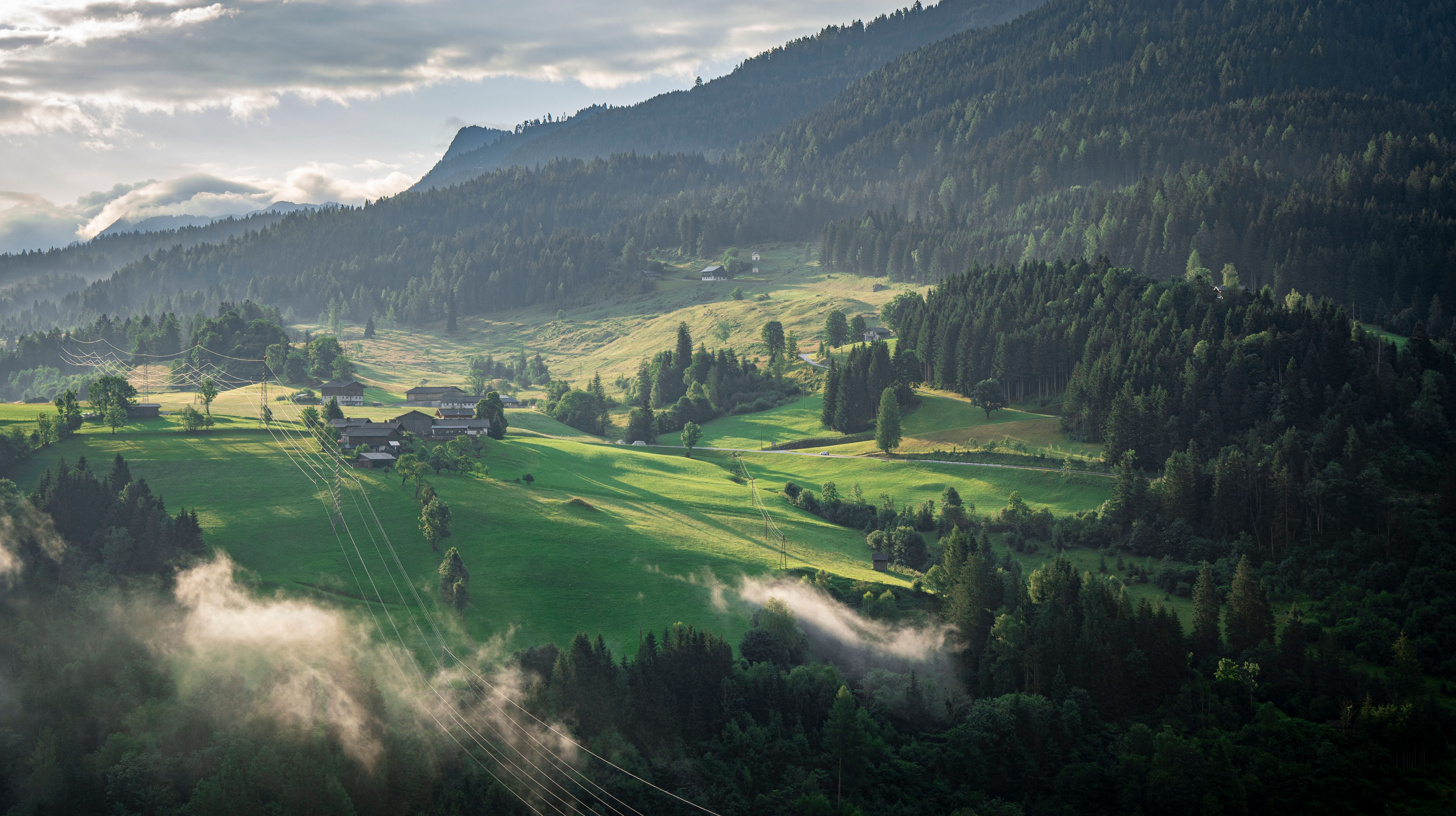 Scenic European countryside landscape