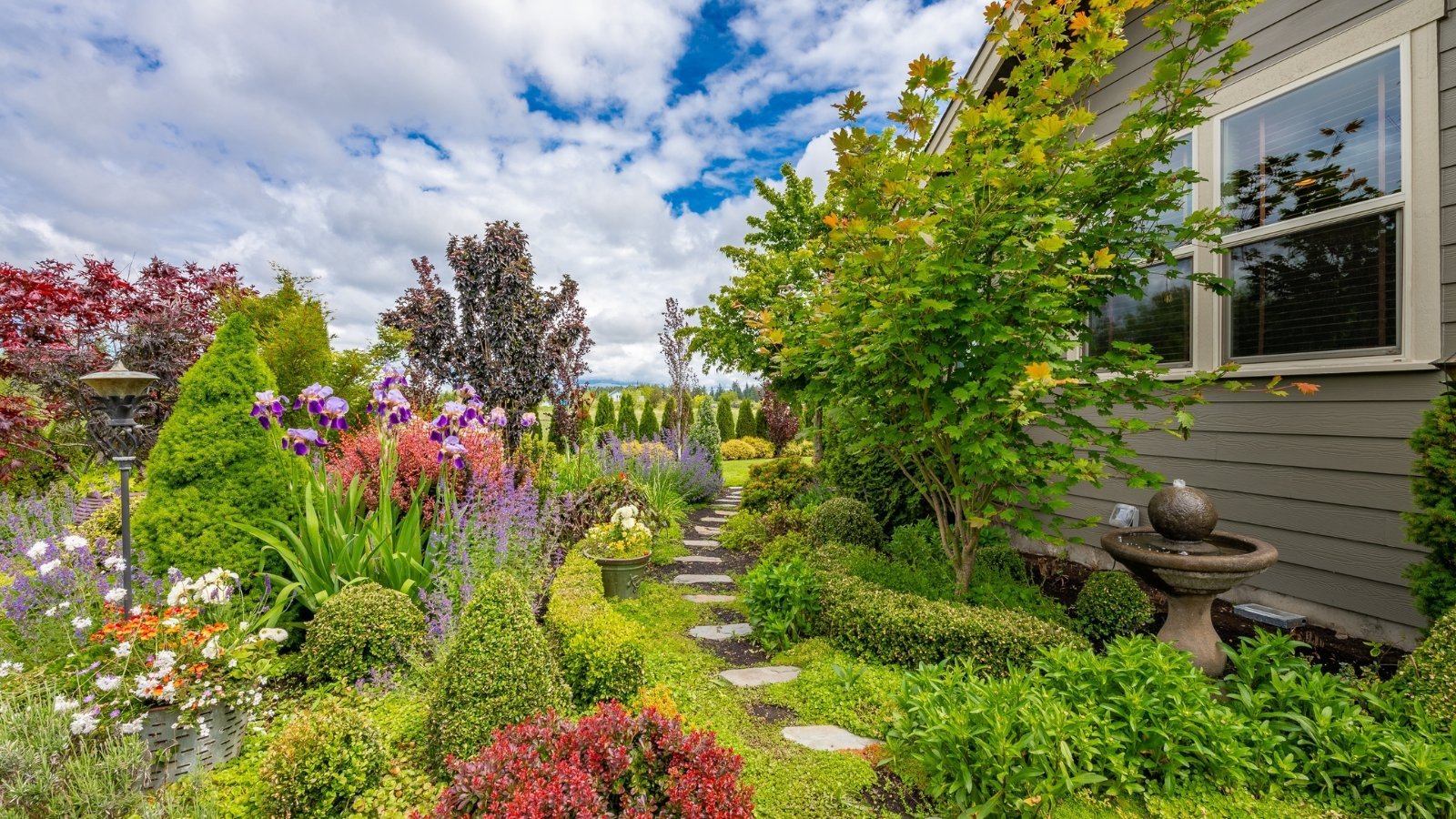 Beautiful maintained landscape