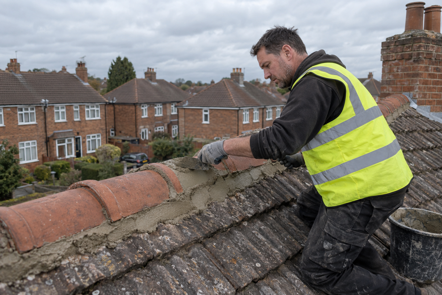 Roof Repairs – example work on a UK property, photo 3