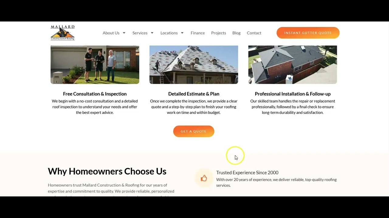 Professional roofing team at work