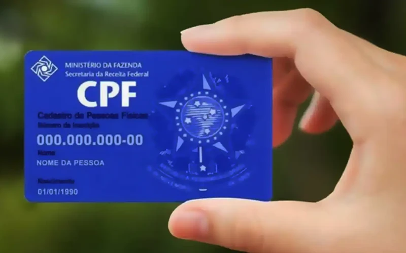 Document CPF brazilian - Cadastro de Pessoa Física de la Receita Federal