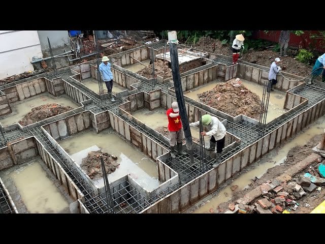 Temel ve beton çalışması