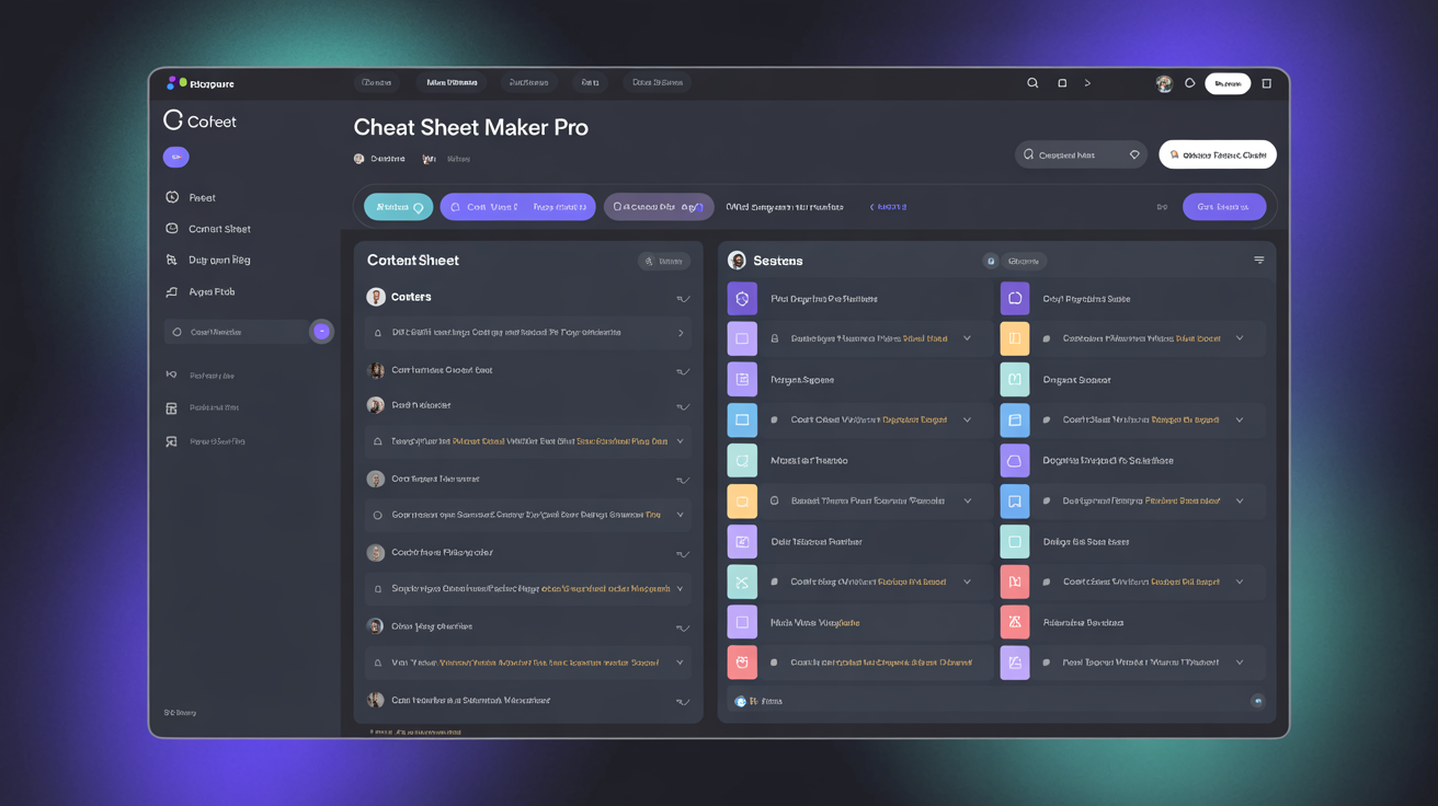 Cheat Sheet Maker Pro - Built with SaaSet Ai