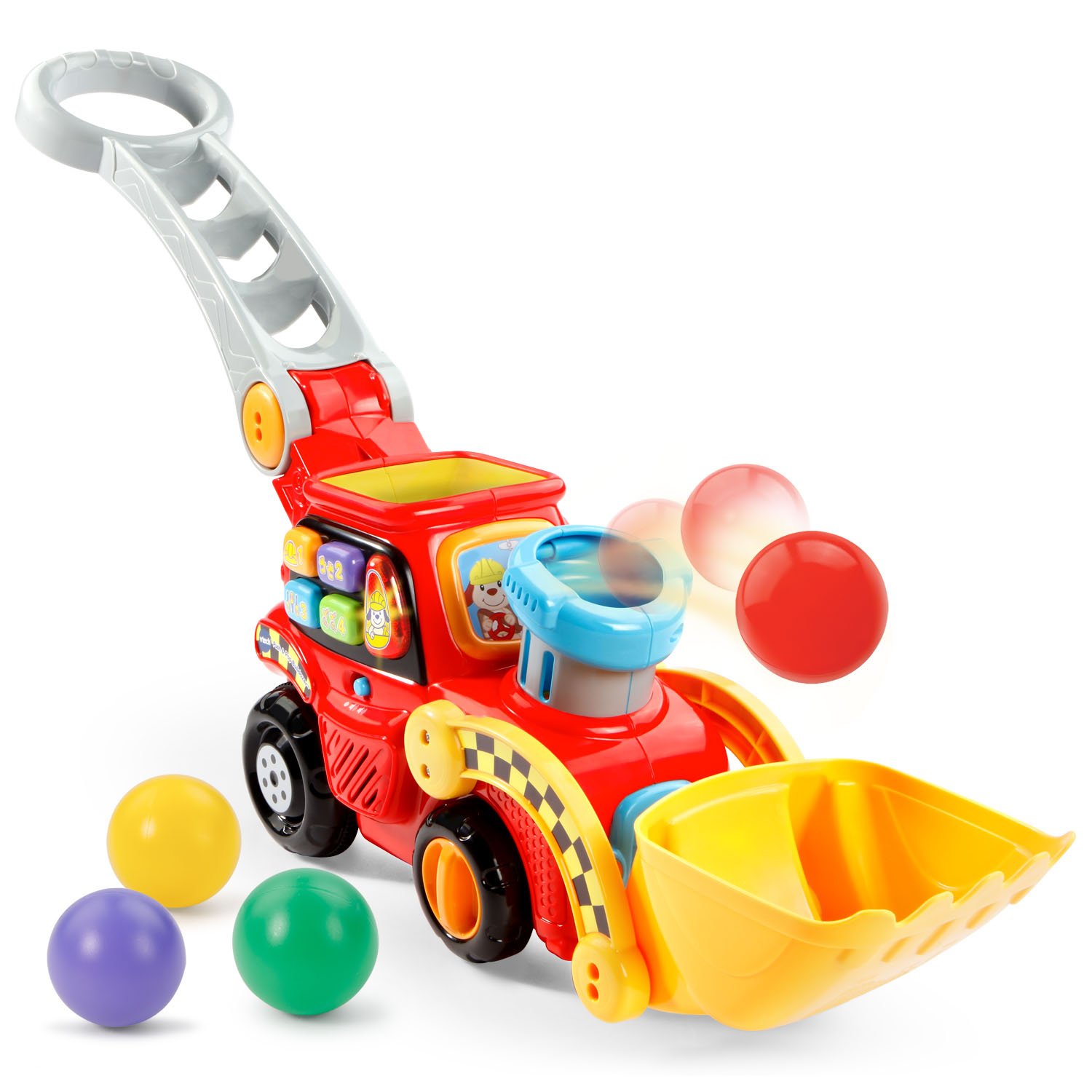 VTech Pop-a-Balls Push and Pop Bulldozer — speech development toy