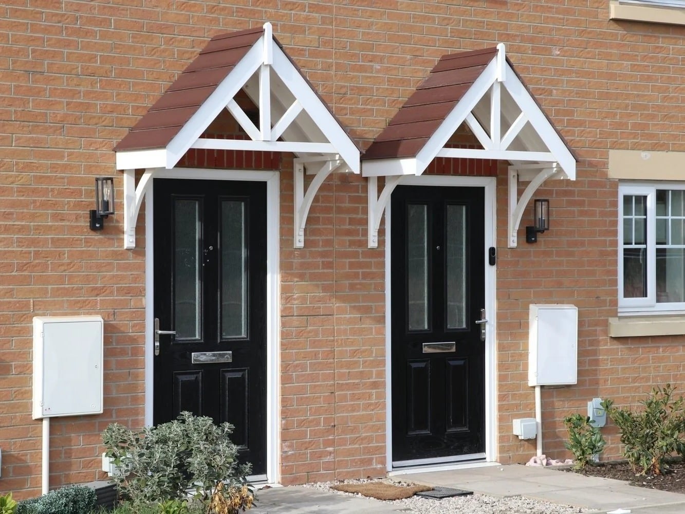 UK house front view