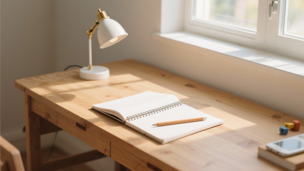 Escritorio ordenado sin distracciones