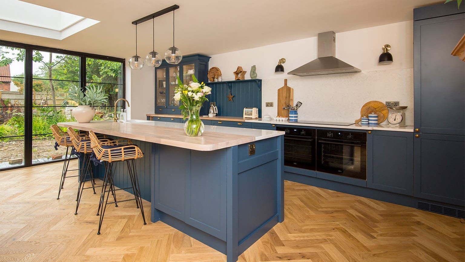 Completed kitchen renovation with modern finishes
