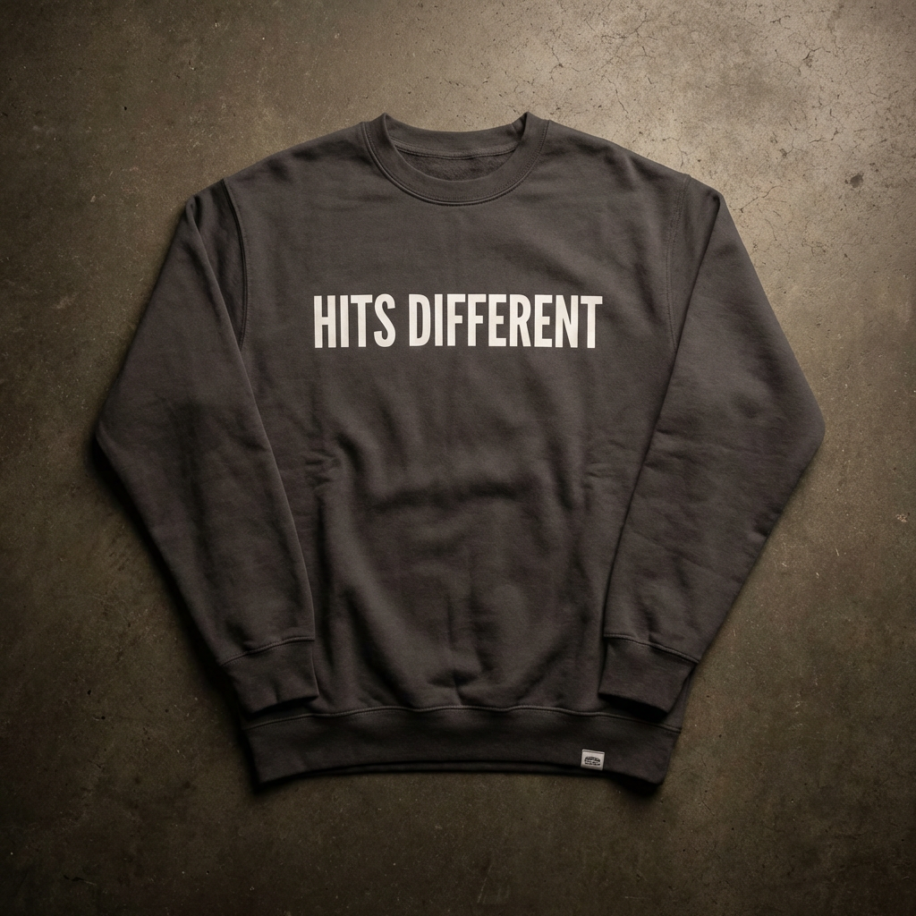 "Hits Different" Crewneck