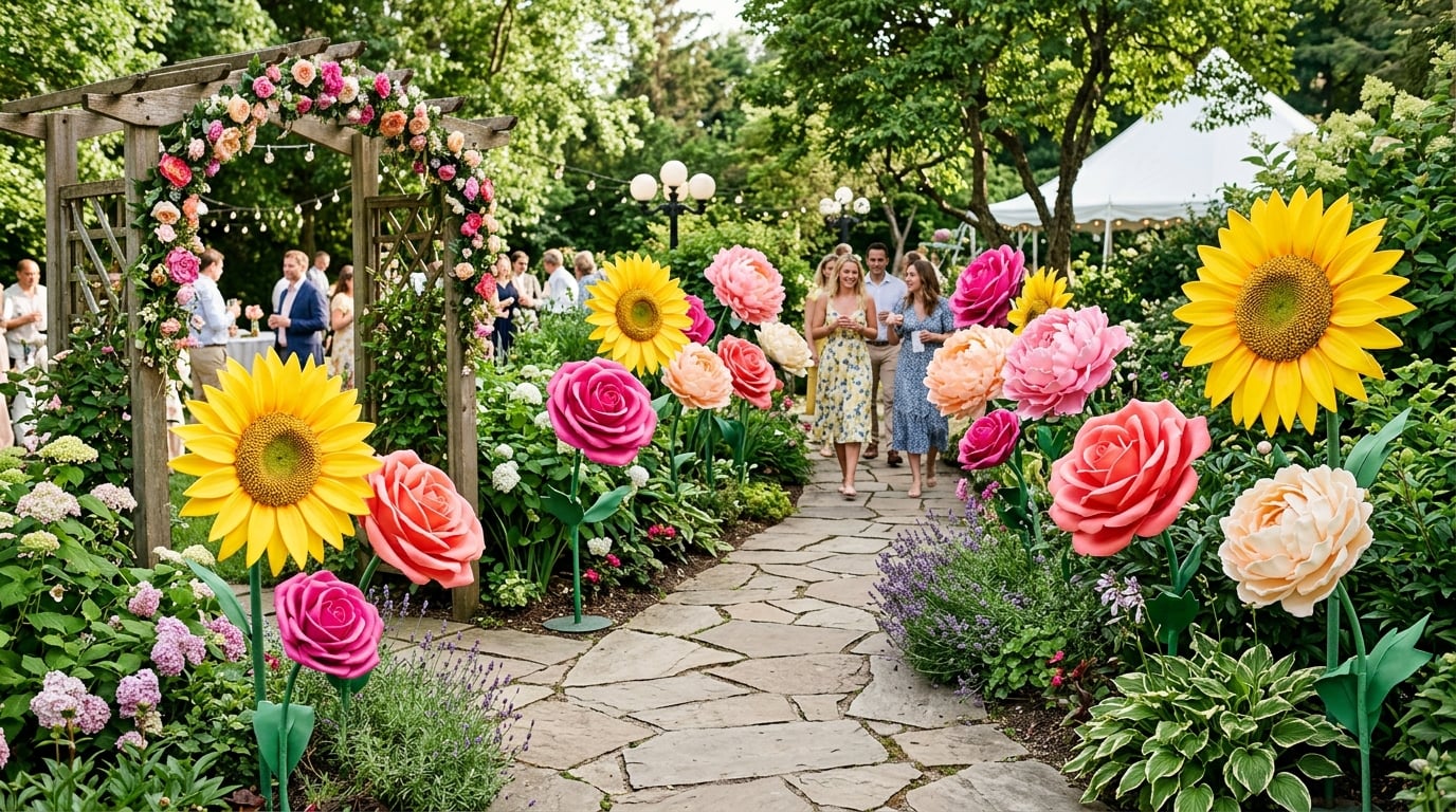 The Secret to Giant Flowers That Actually Stand Up Straight