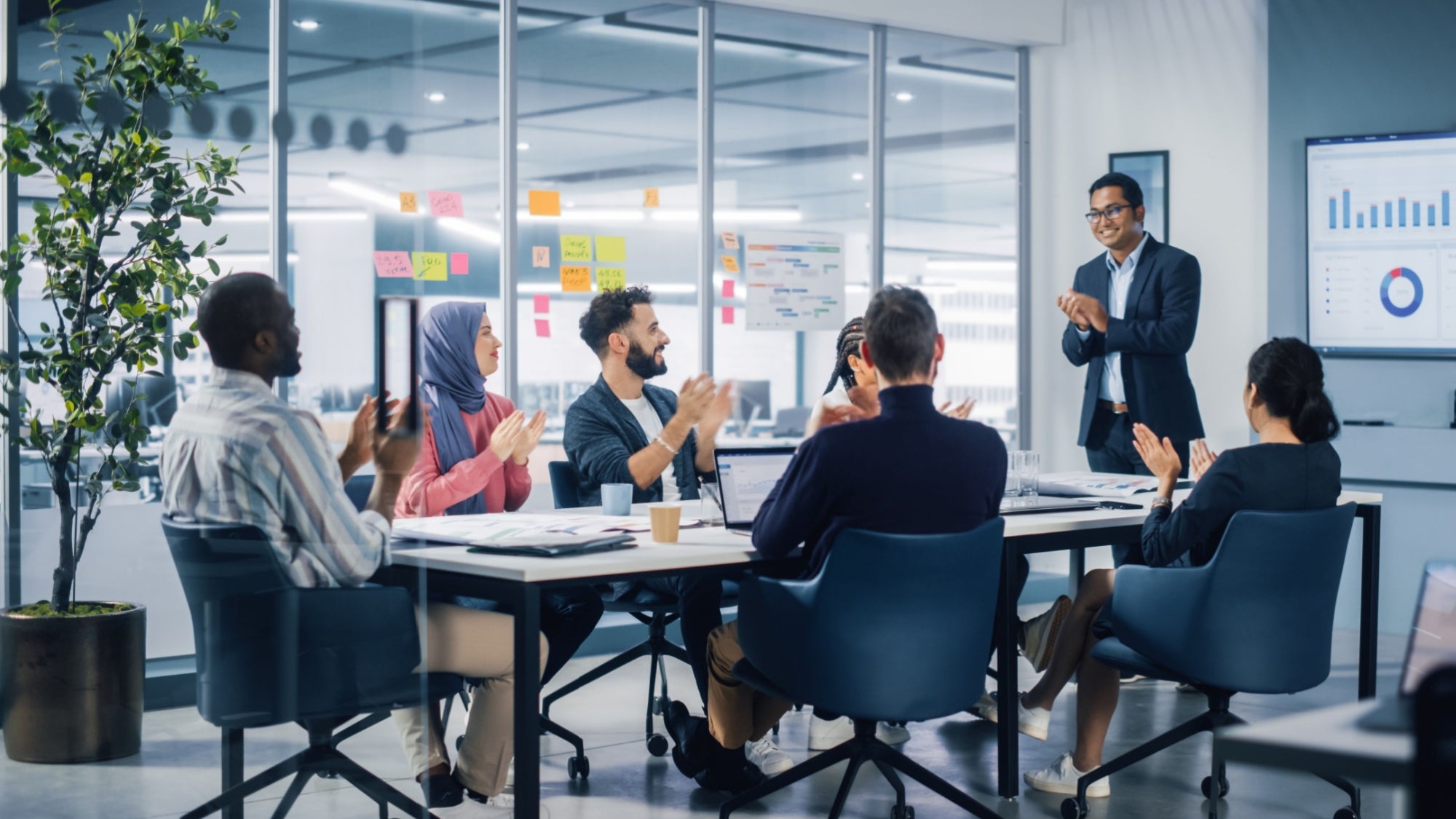 Professional team meeting