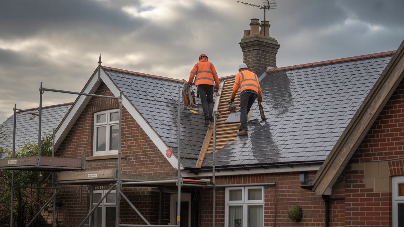 Urgent roof leak repair