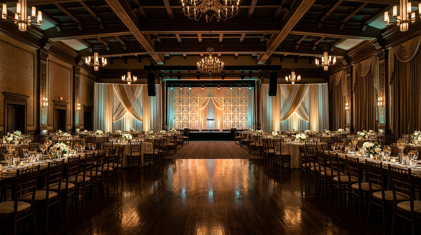 Elegant gala event venue